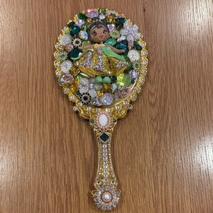 Decorative Hand Mirror Tiana with Gemstones